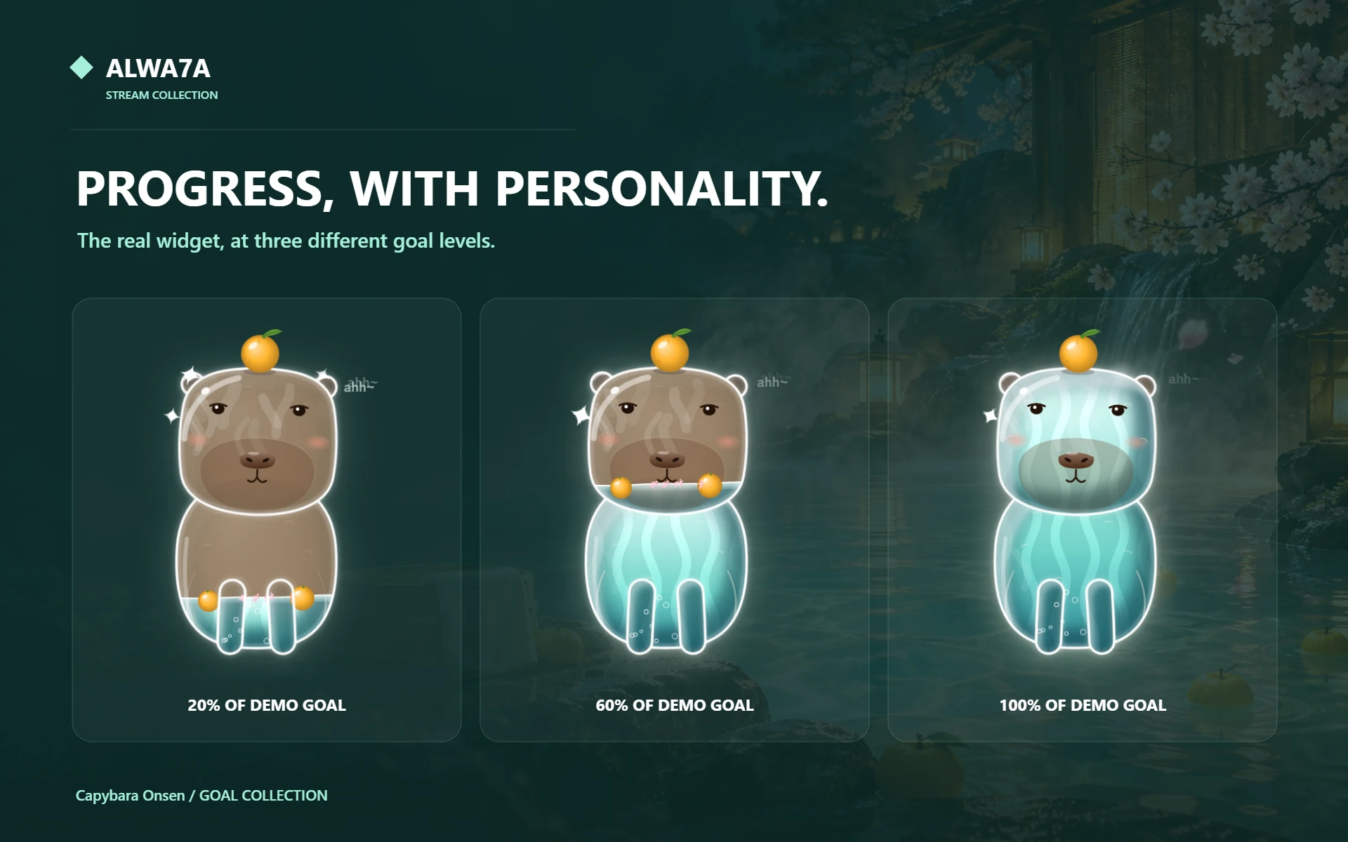 Capybara Onsen — Actual design details