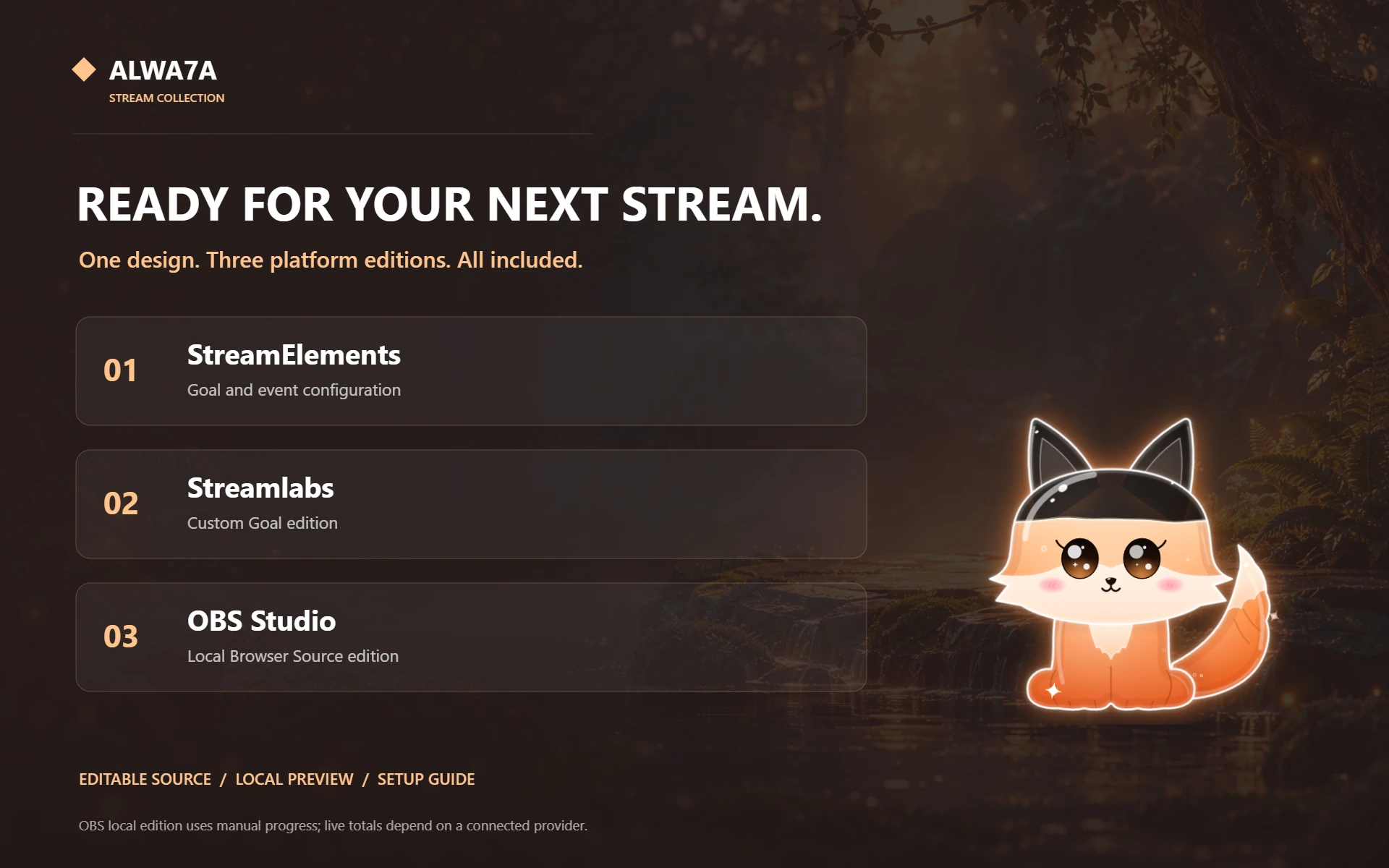 Fox — Included features and setup