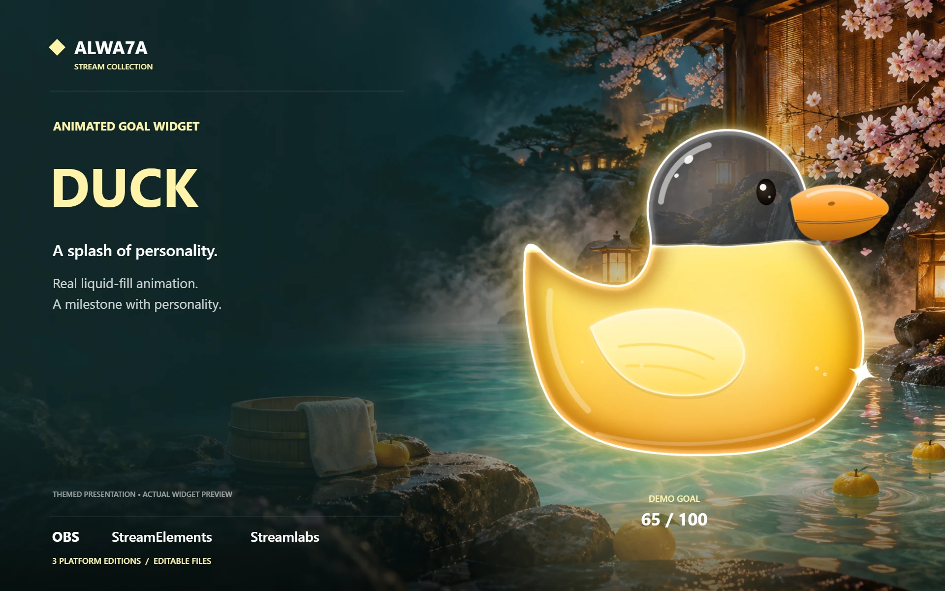 Duck — Animated Goal Widget