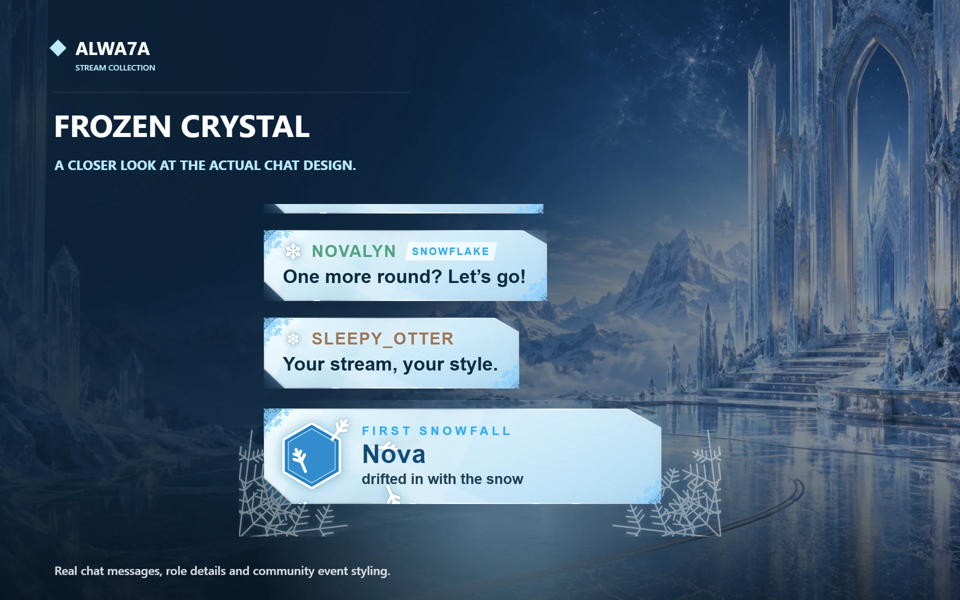 Frozen Crystal — Actual product close-up