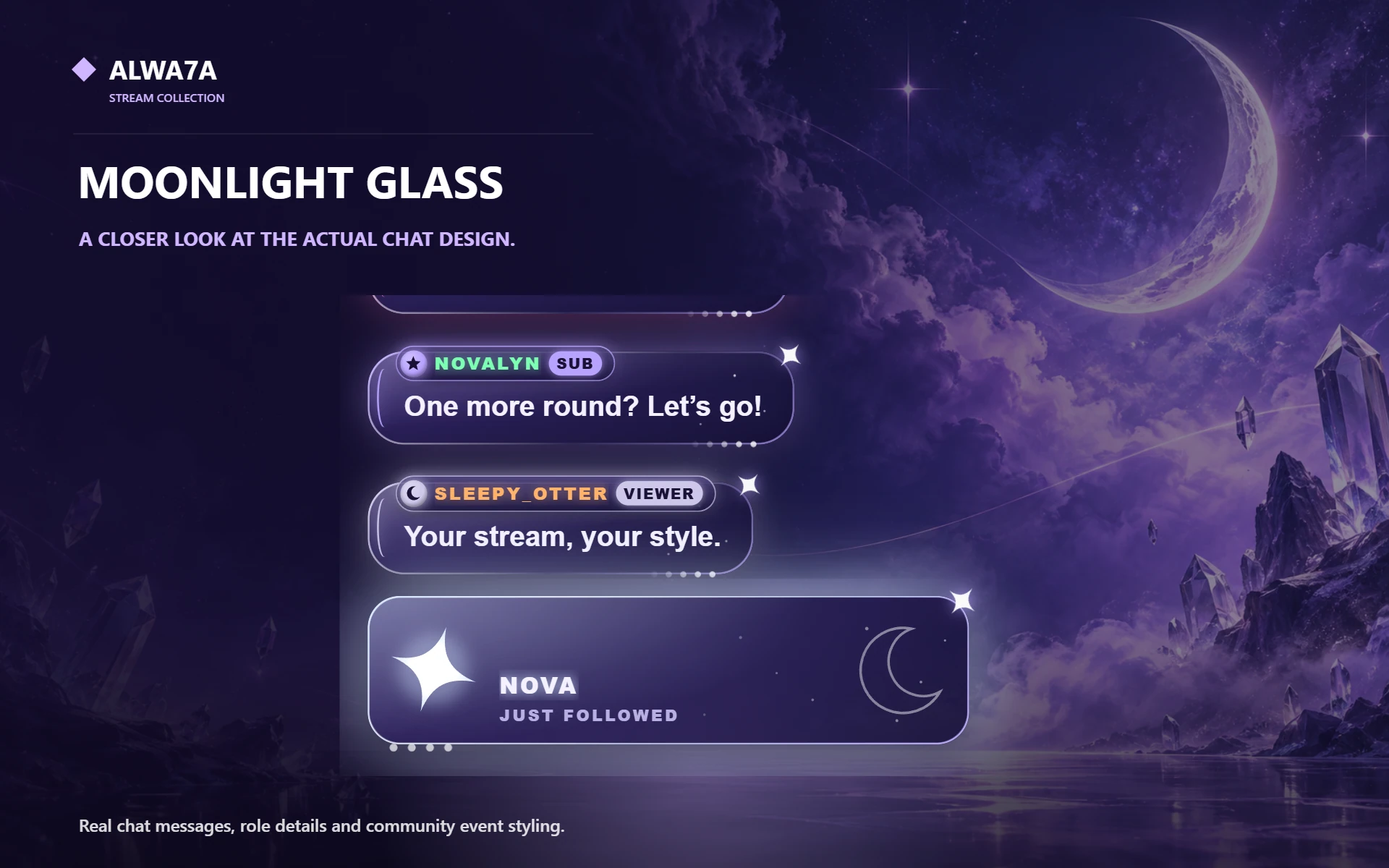 Moonlight Glass — Actual product close-up