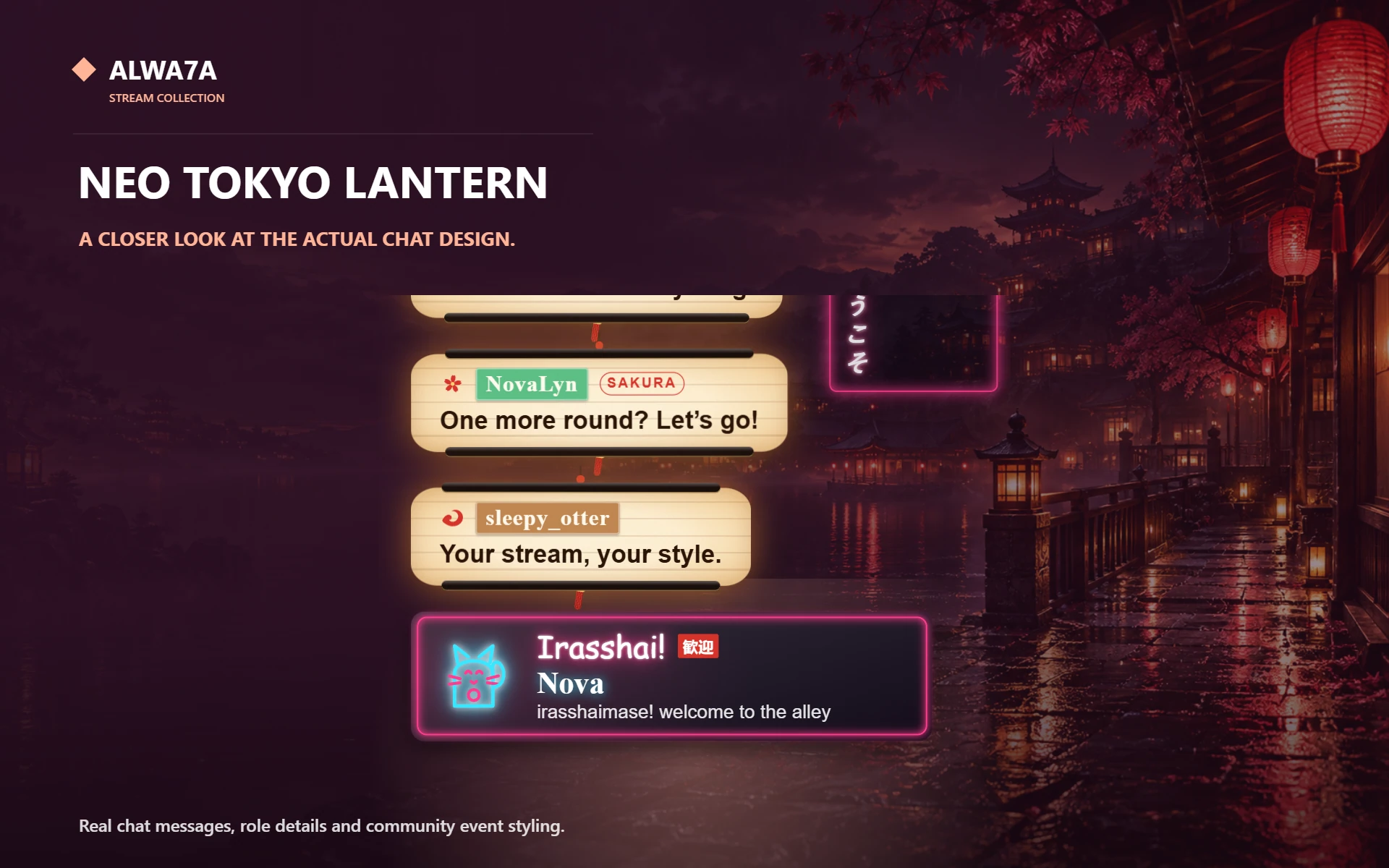 Neo Tokyo Lantern — Actual product close-up