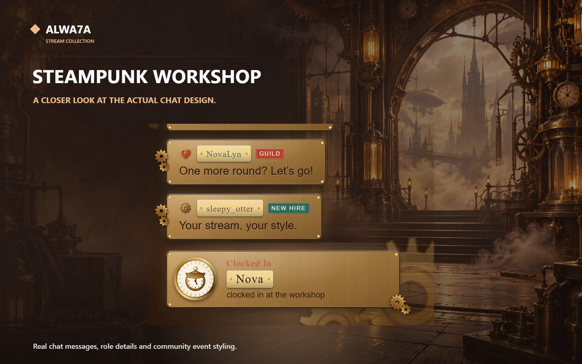 Steampunk Workshop — Actual product close-up