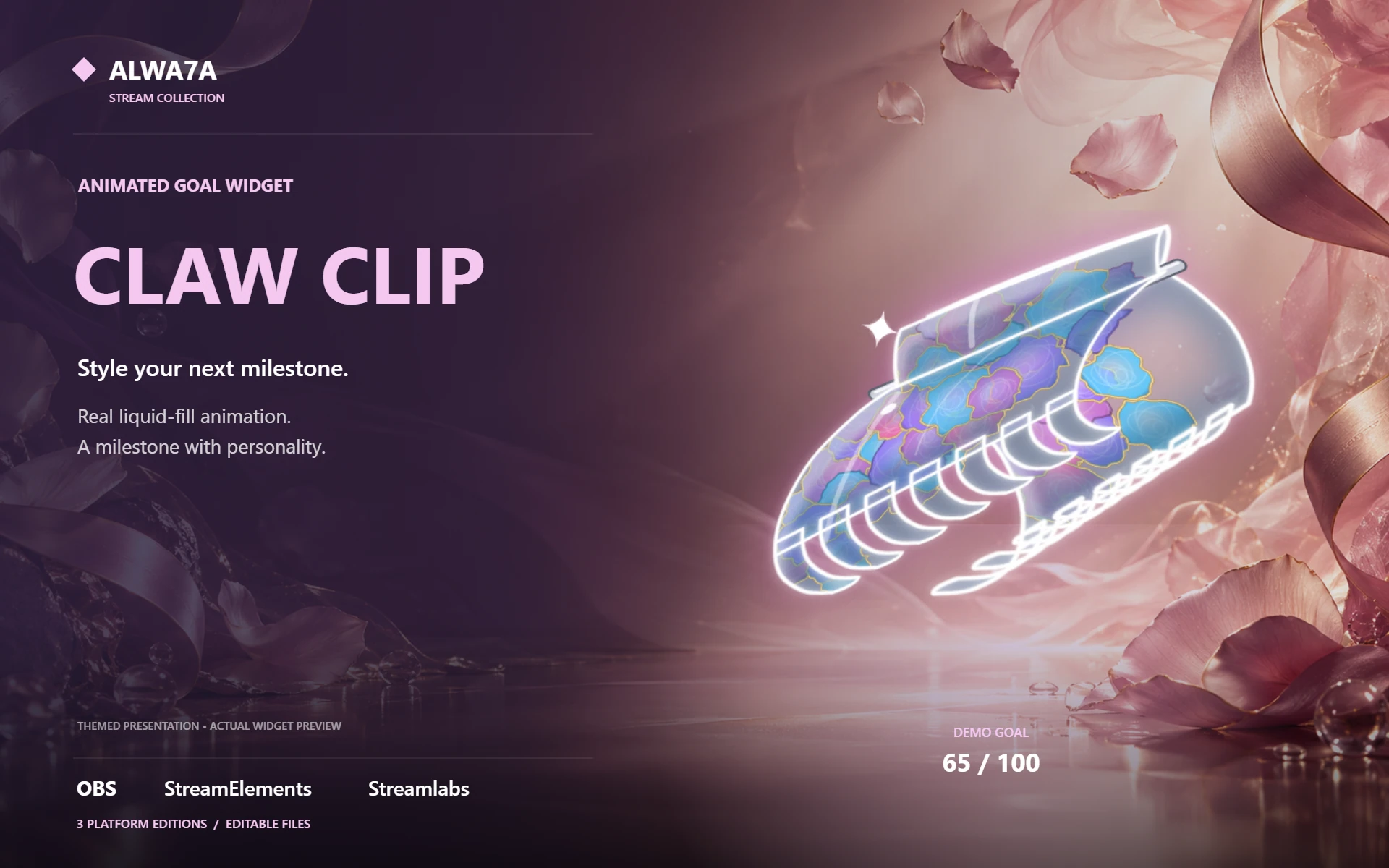 Claw Clip — Animated Goal Widget
