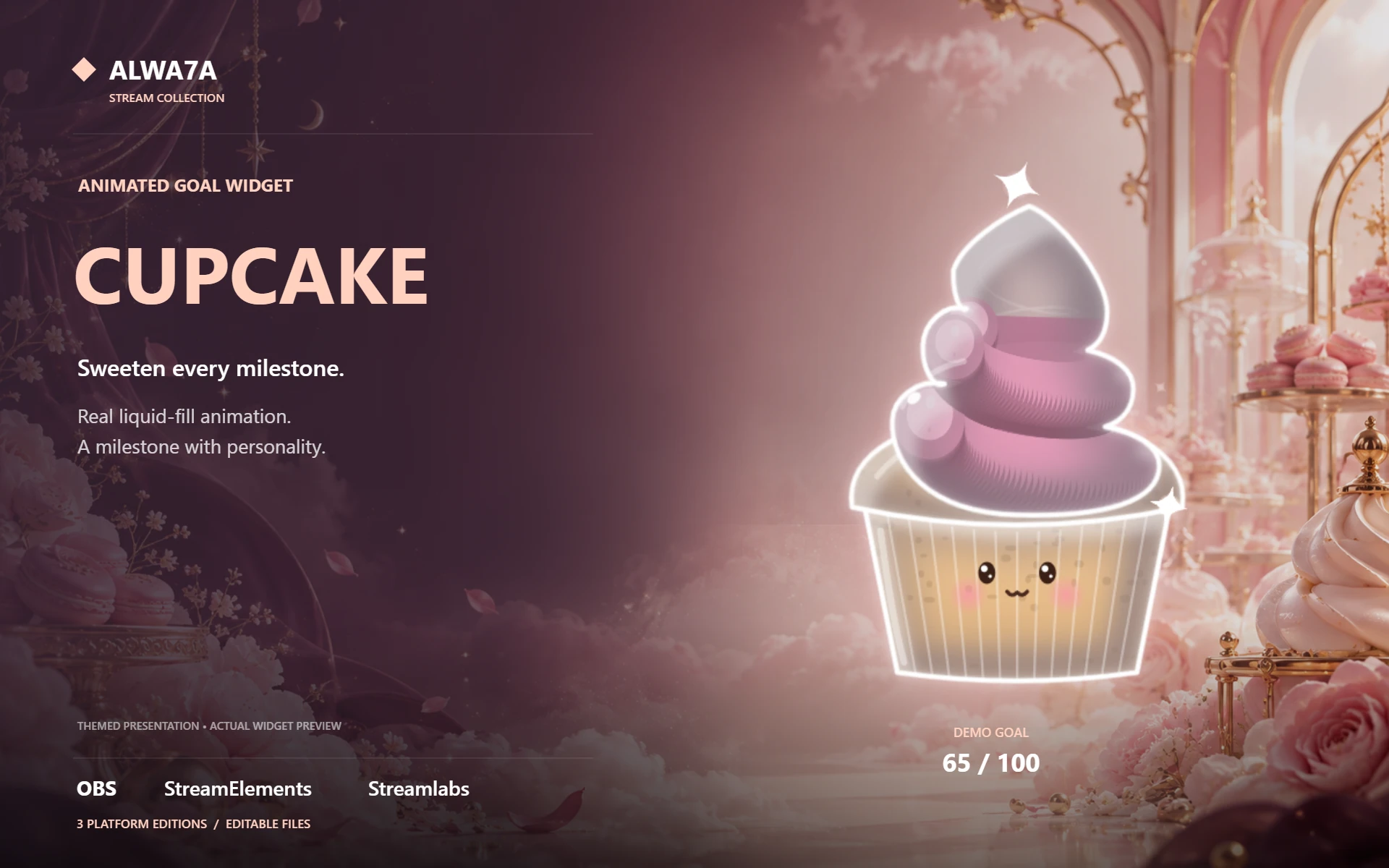 Cupcake — Animated Goal Widget