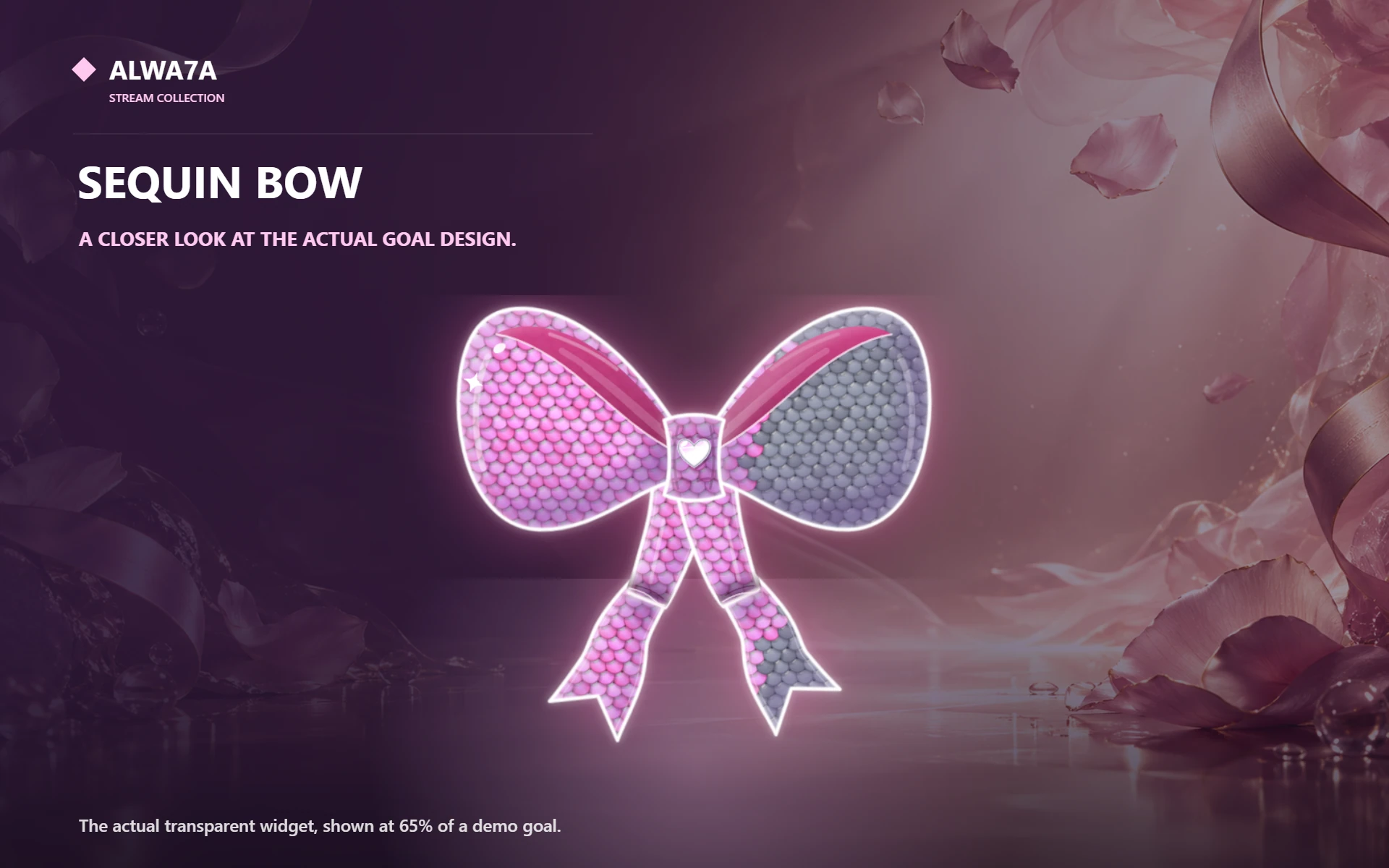 Sequin Bow — Actual product close-up