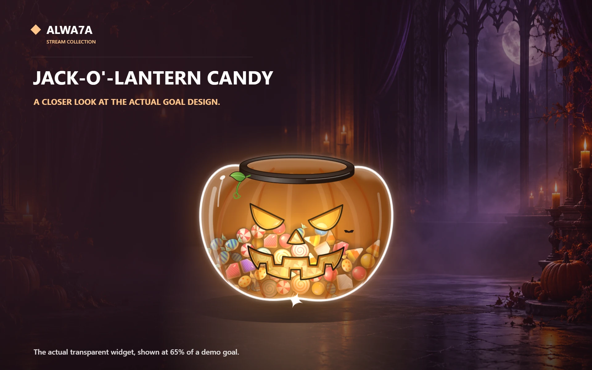 Jack-o'-Lantern Candy — Actual product close-up