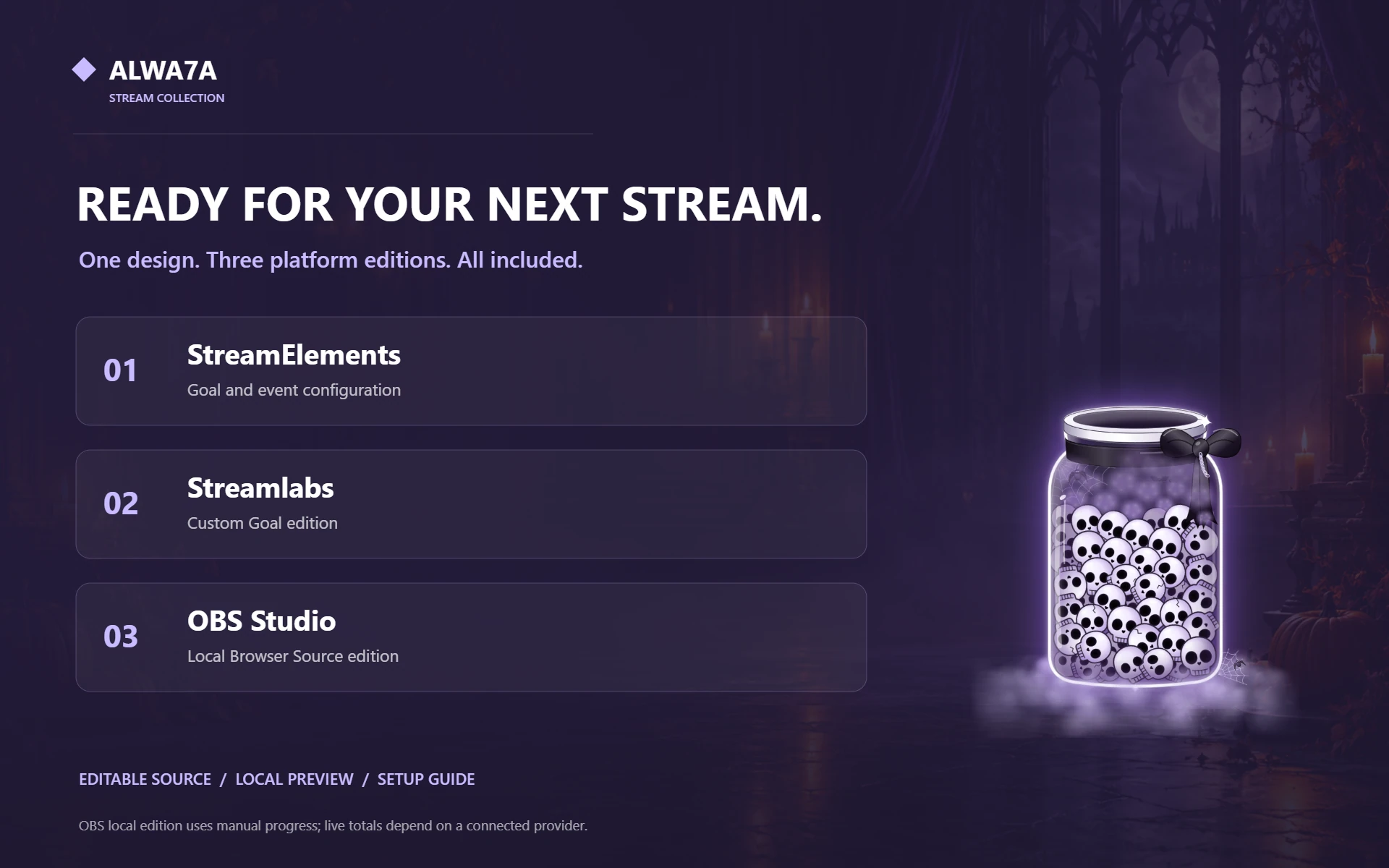 Skull Tip Jar — Included features and setup