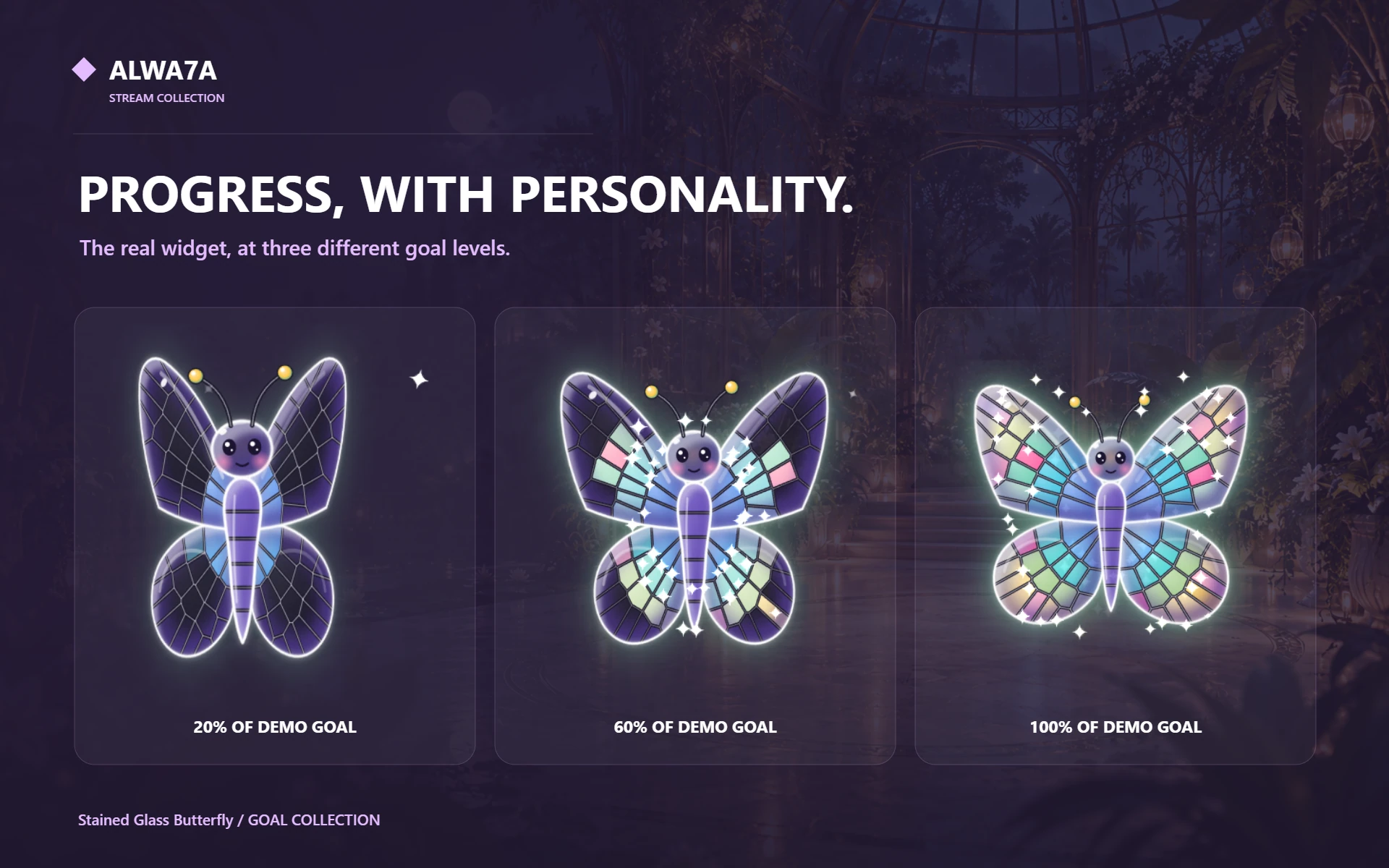 Stained Glass Butterfly — Actual design details