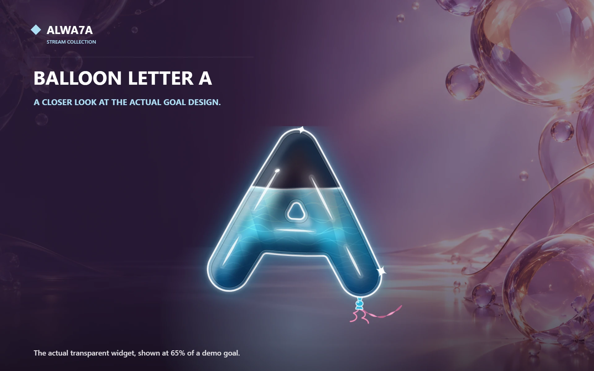 Balloon Letter A — Actual product close-up