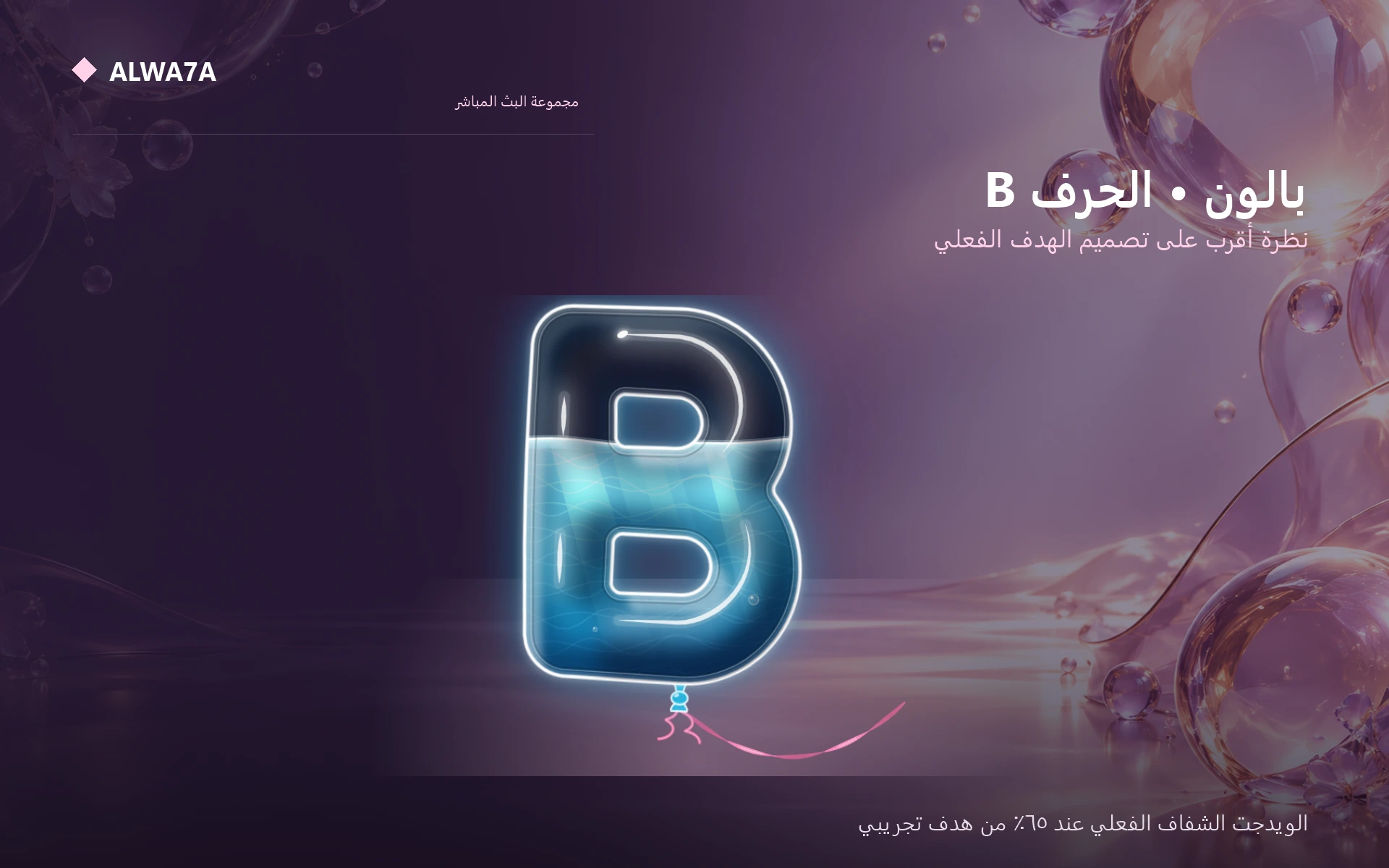 Balloon Letter B — Actual product close-up