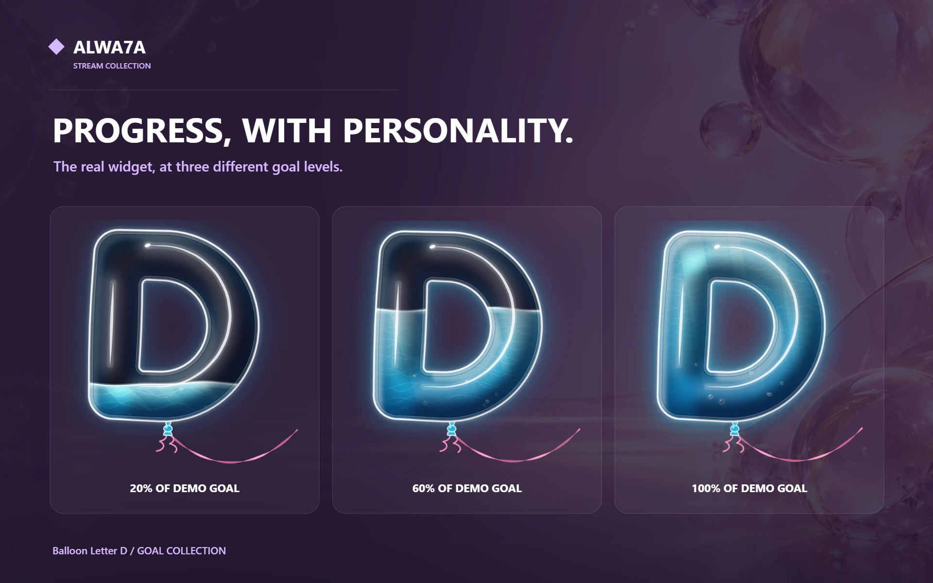 Balloon Letter D — Actual design details