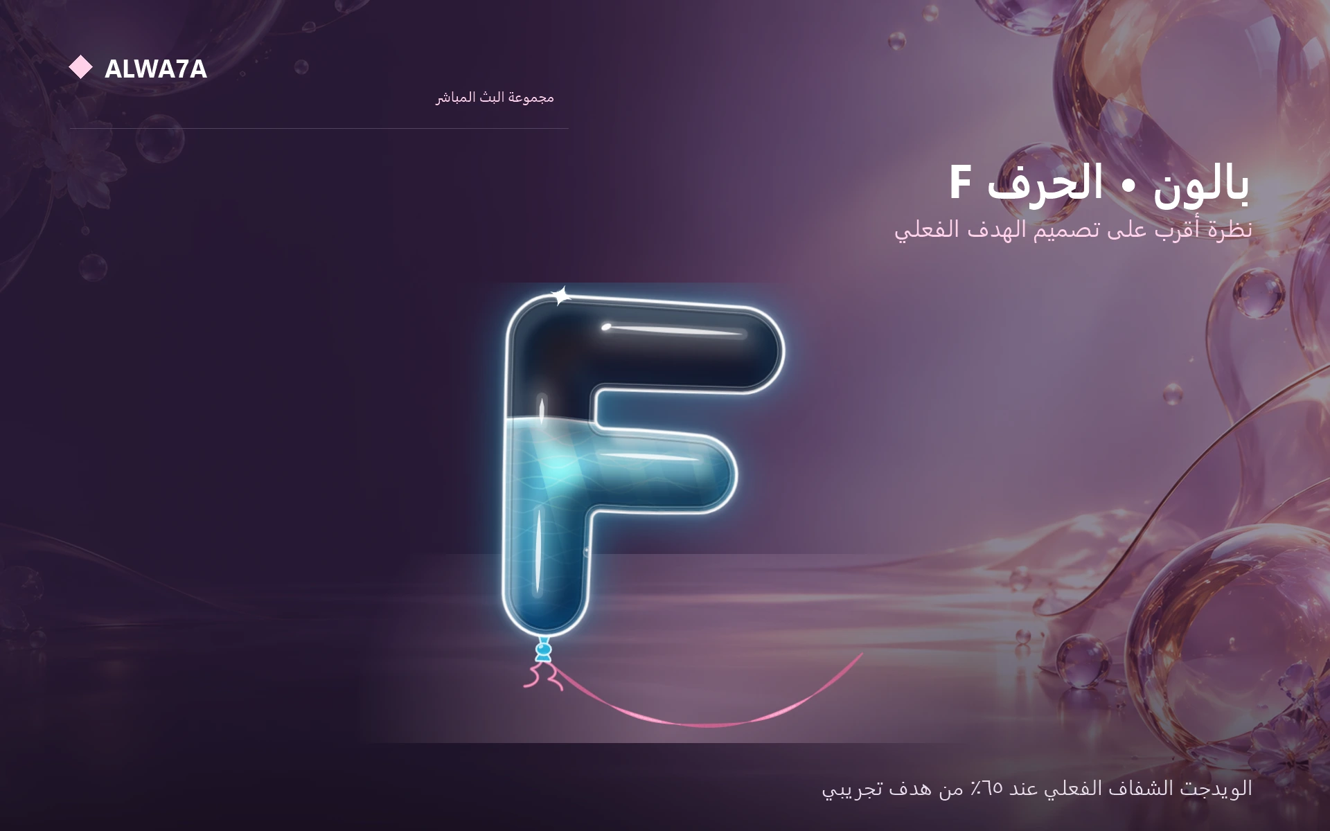 Balloon Letter F — Actual product close-up