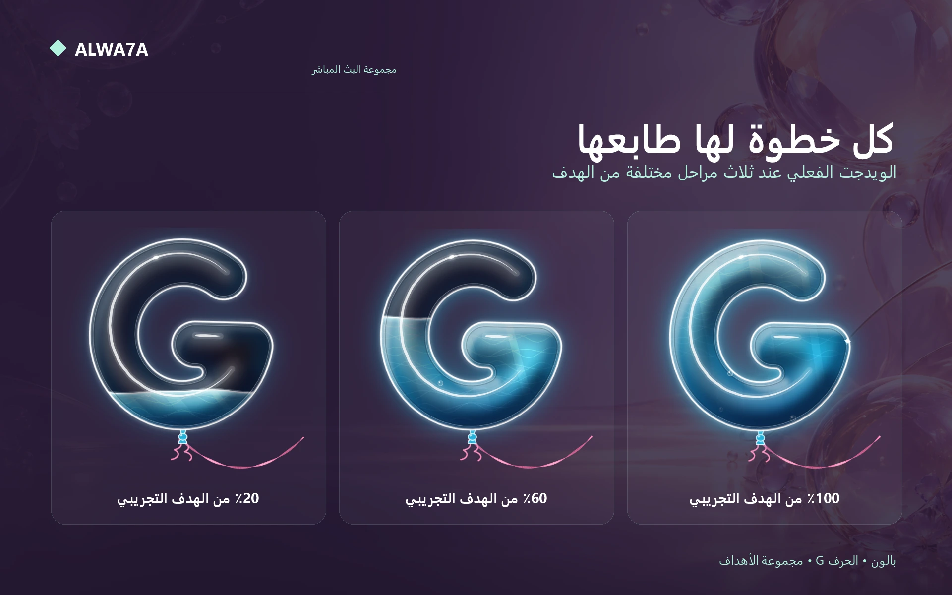 Balloon Letter G — Actual design details