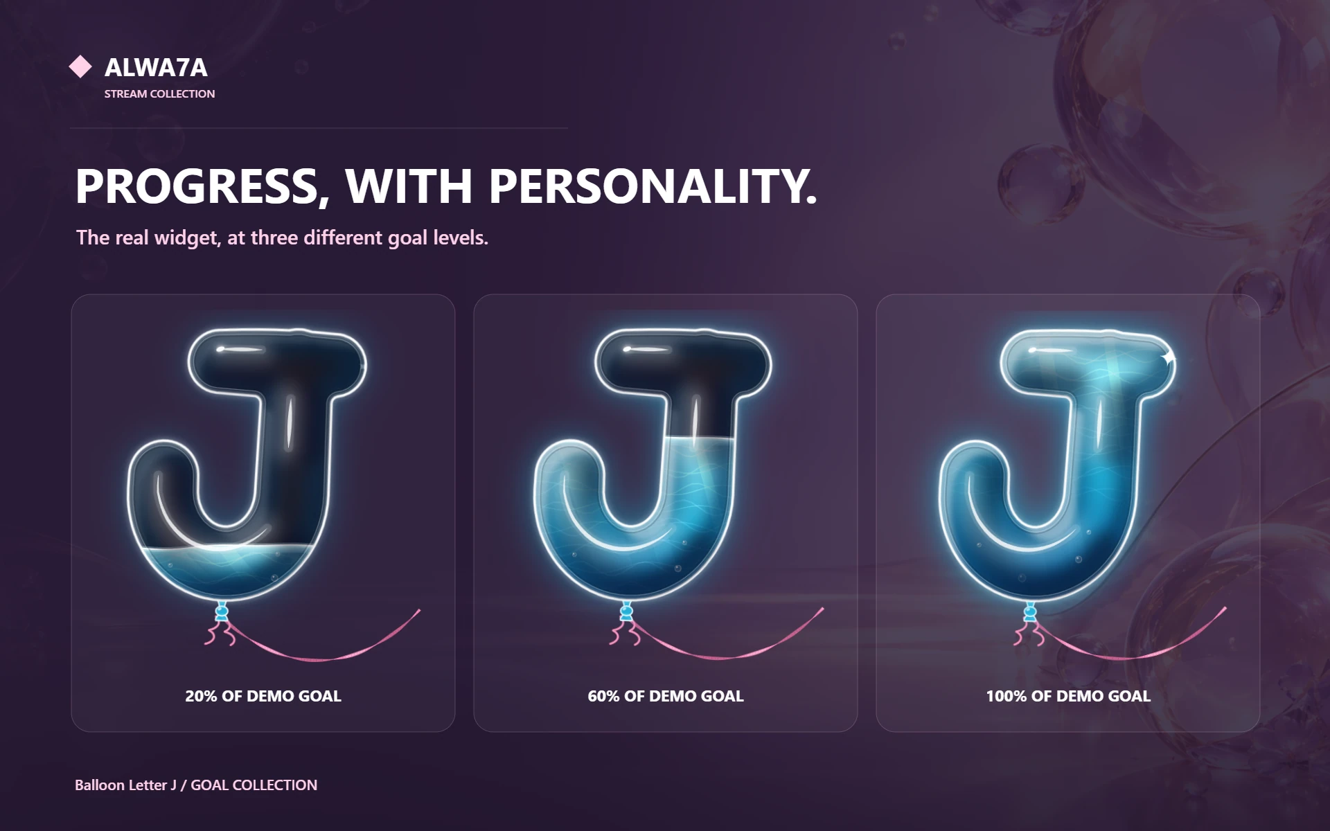Balloon Letter J — Actual design details