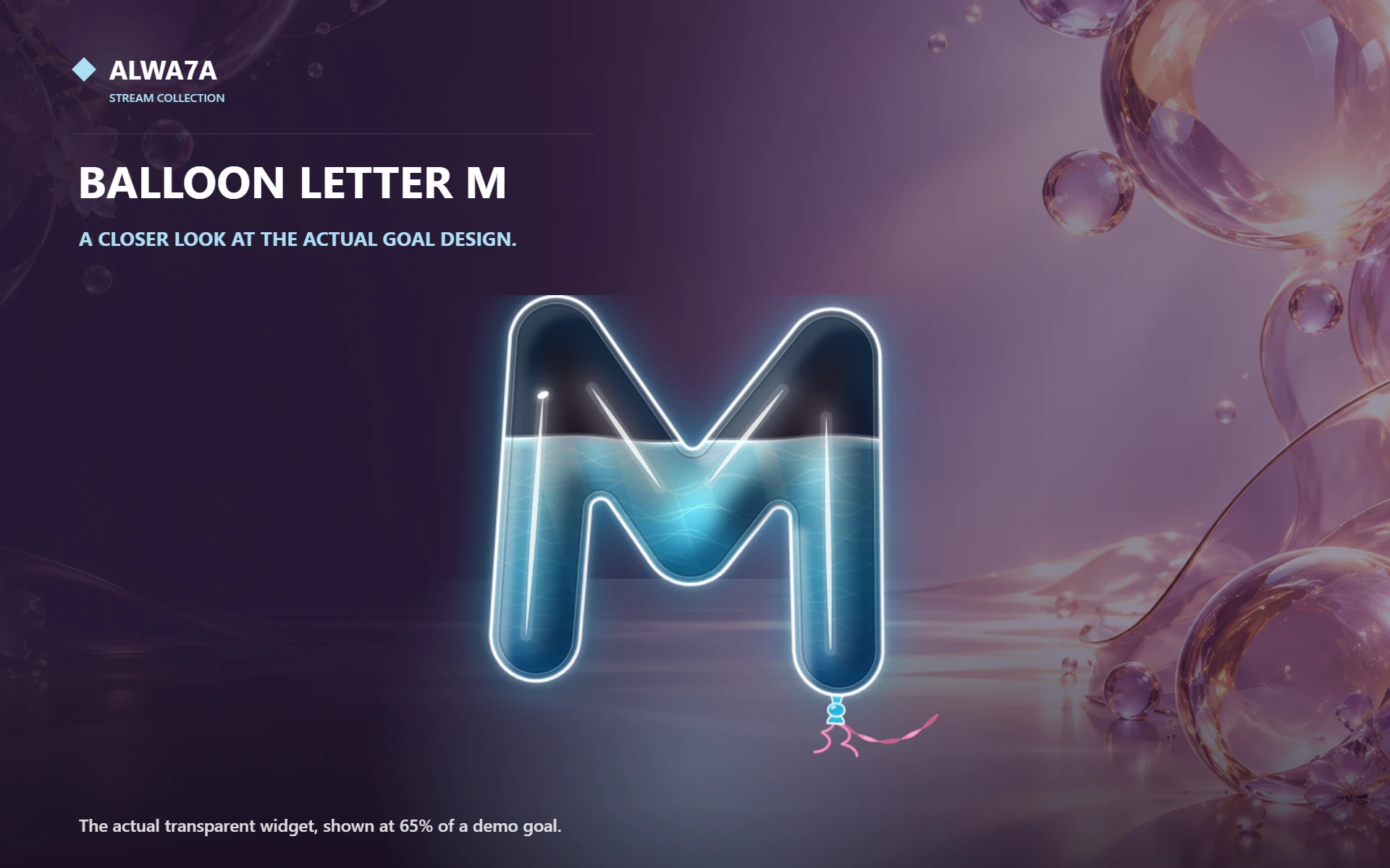 Balloon Letter M — Actual product close-up