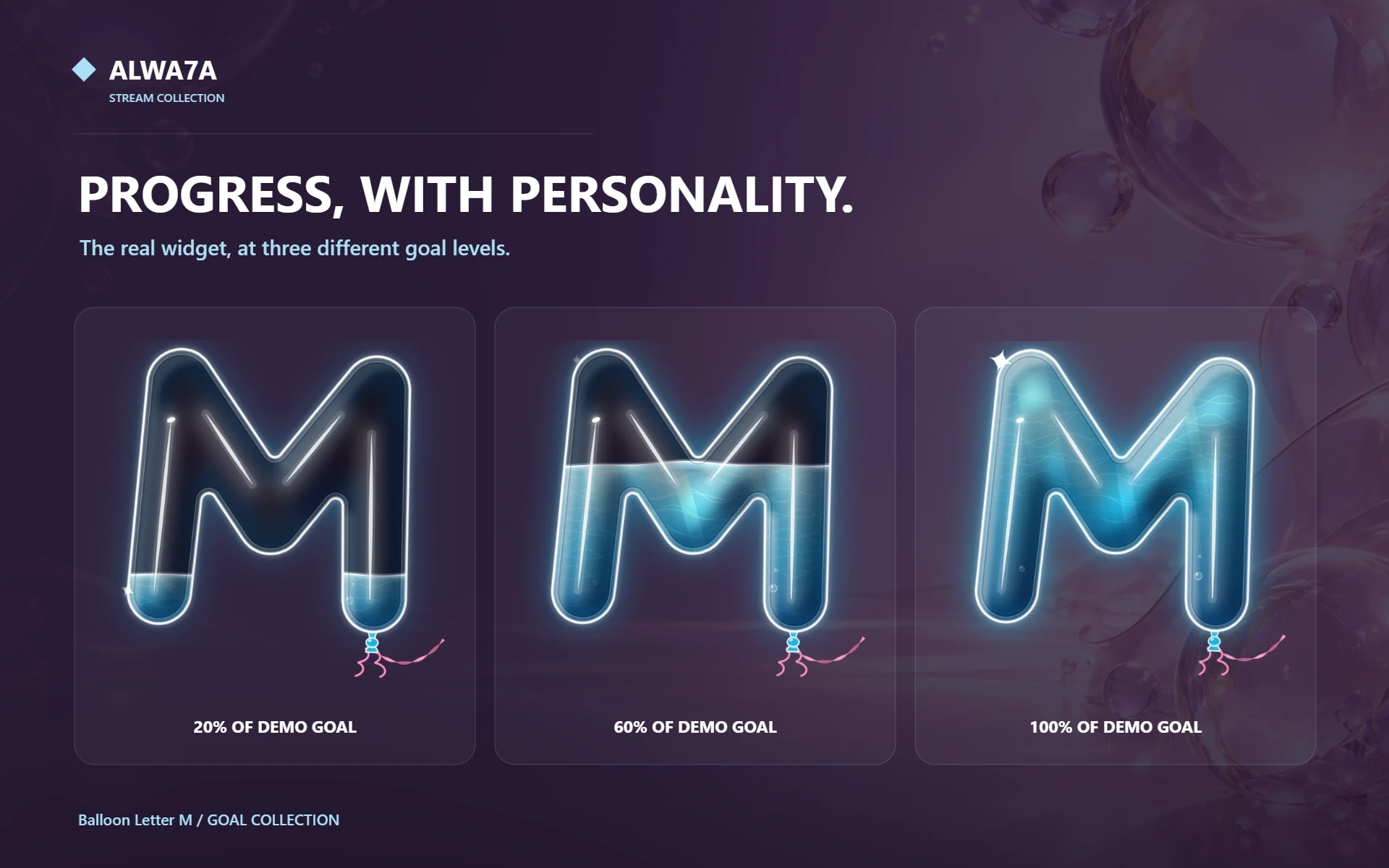 Balloon Letter M — Actual design details