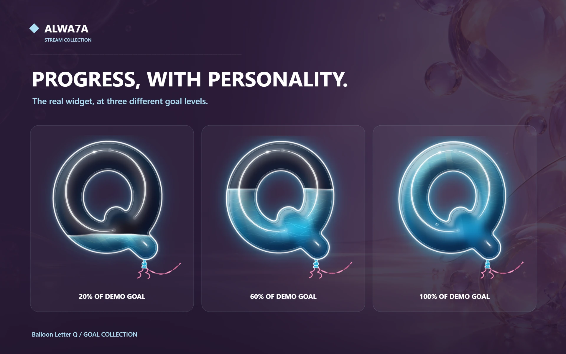 Balloon Letter Q — Actual design details