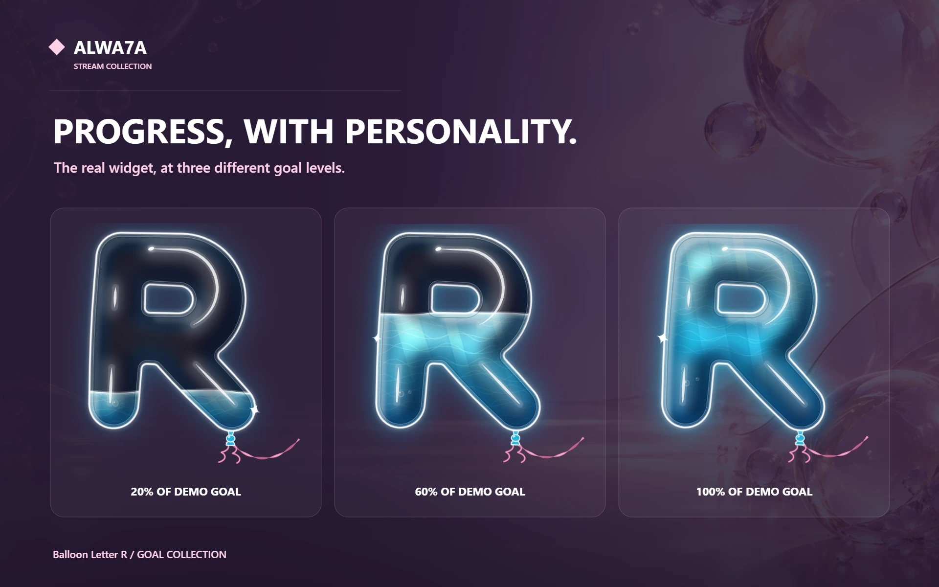 Balloon Letter R — Actual design details