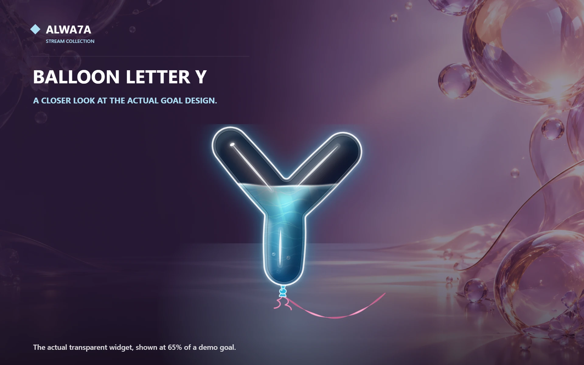 Balloon Letter Y — Actual product close-up