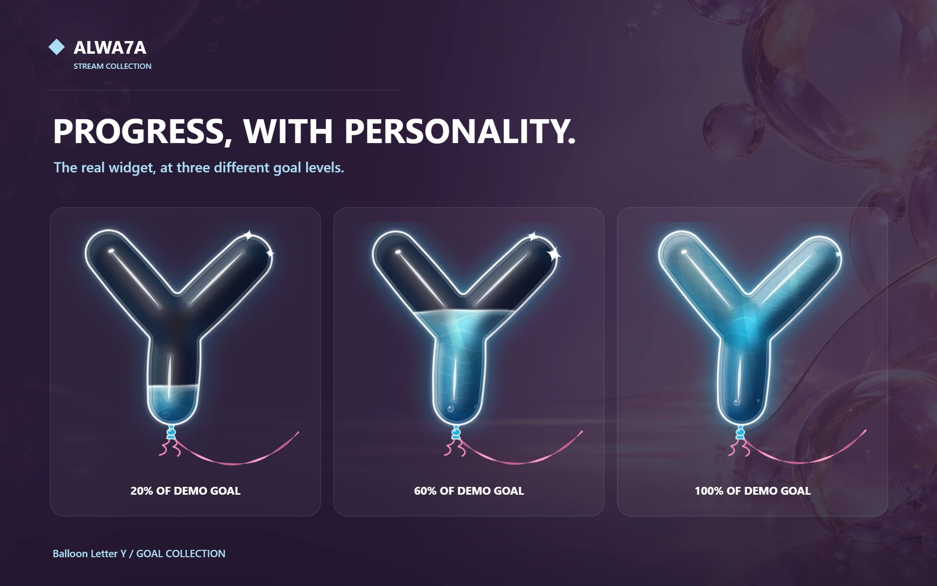 Balloon Letter Y — Actual design details