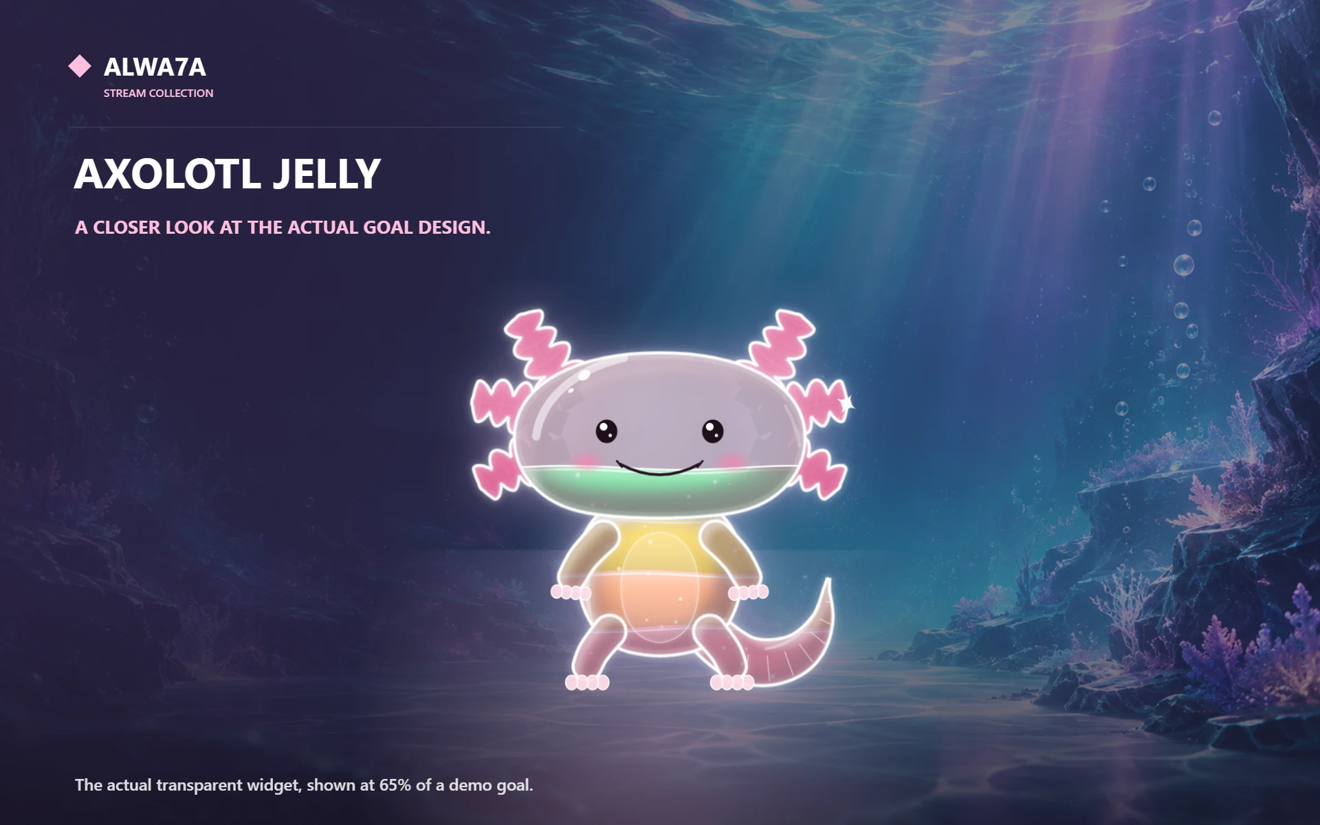 Axolotl Jelly — Actual product close-up