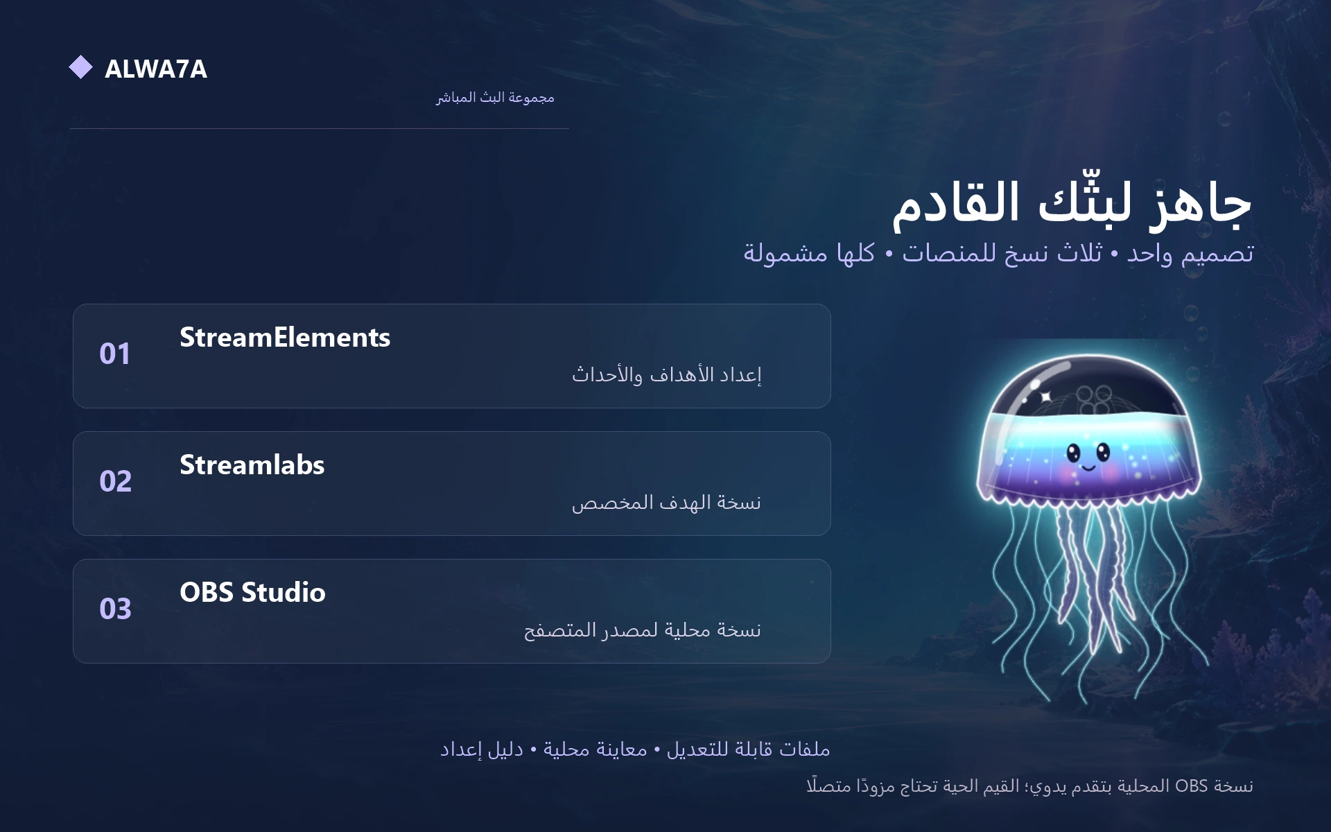 Jellyfish — Included features and setup