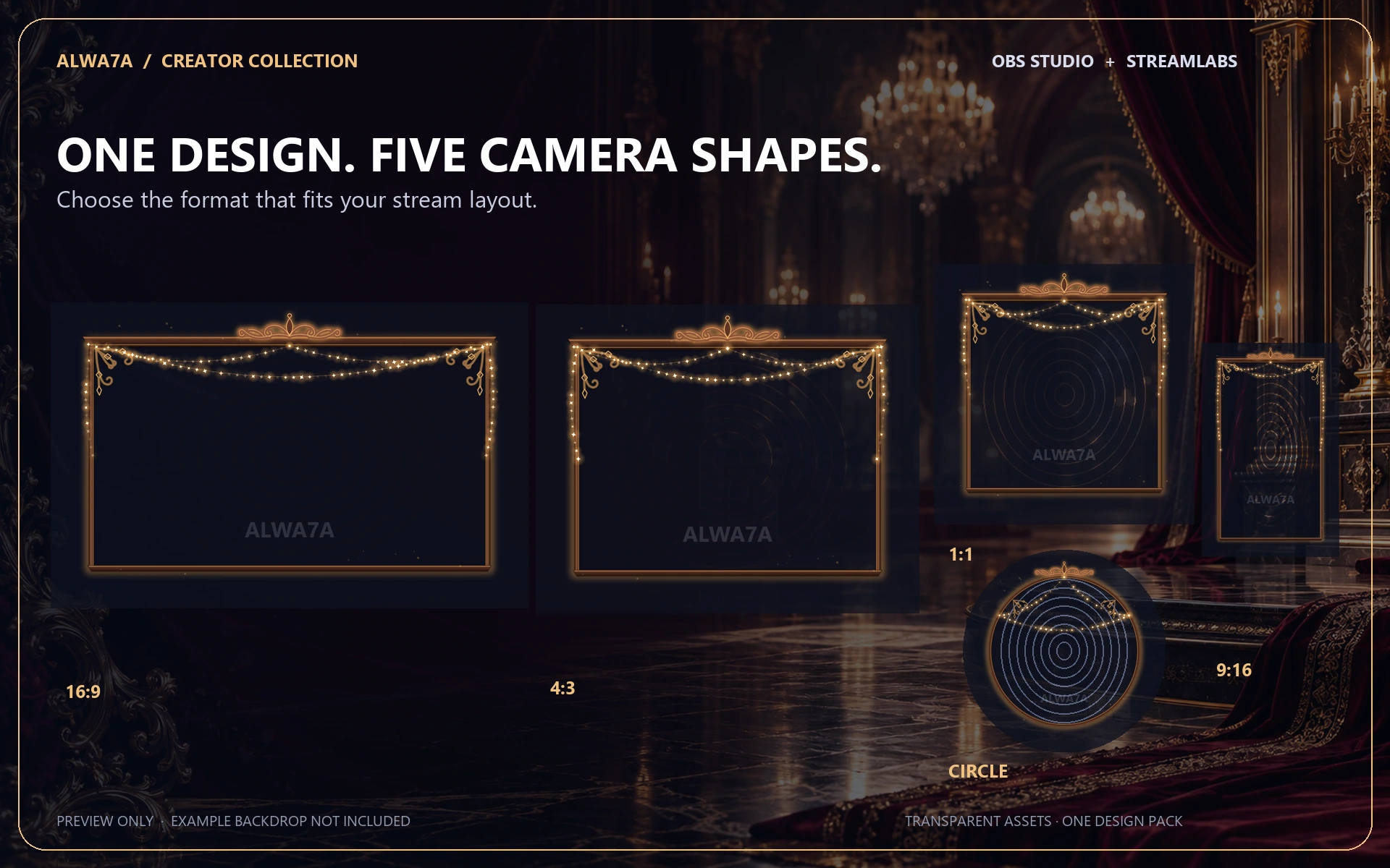 Cozy Tavern Lights — Animated Facecam Pack — Design details