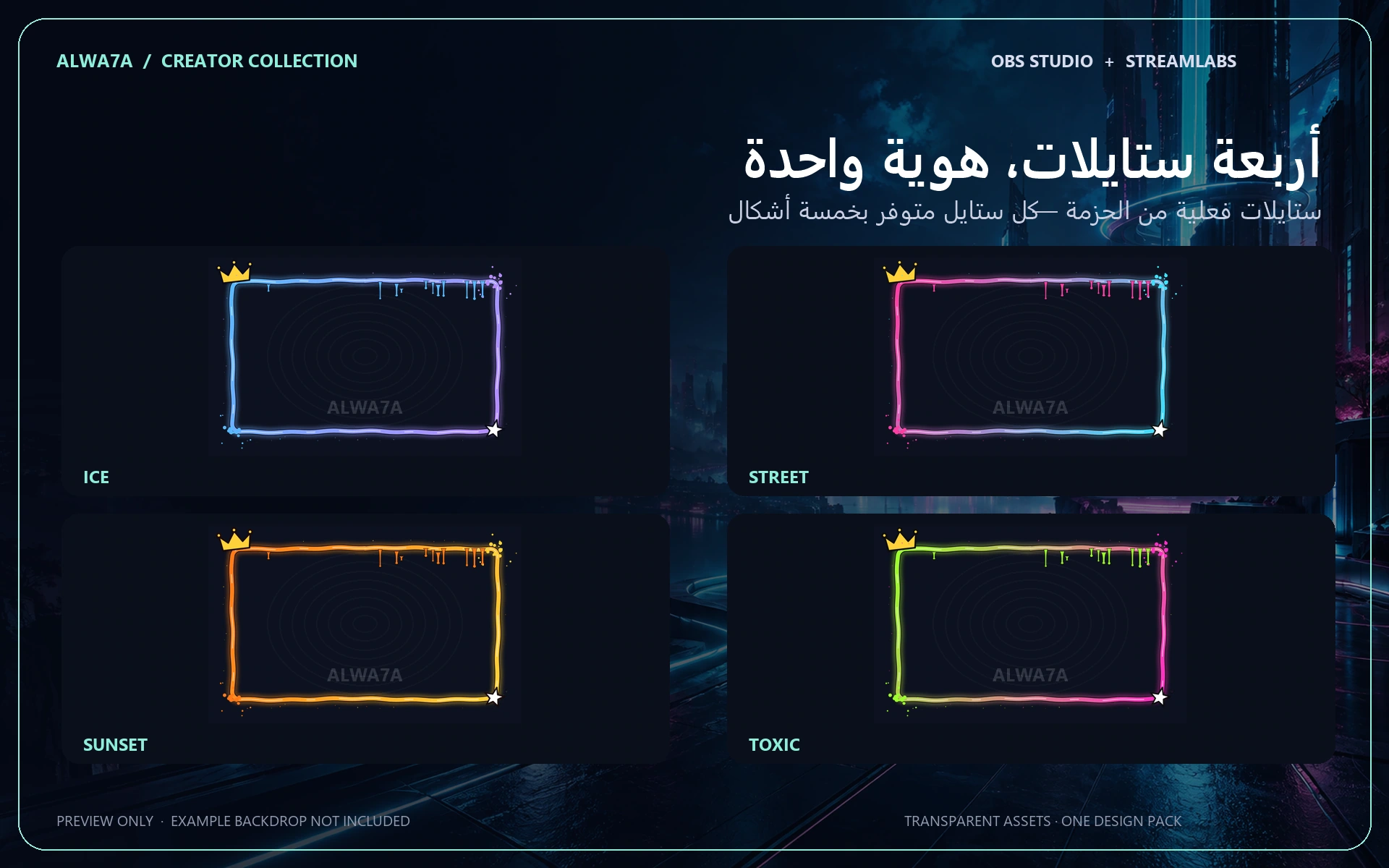 Graffiti Spray — Animated Facecam Pack — Design details