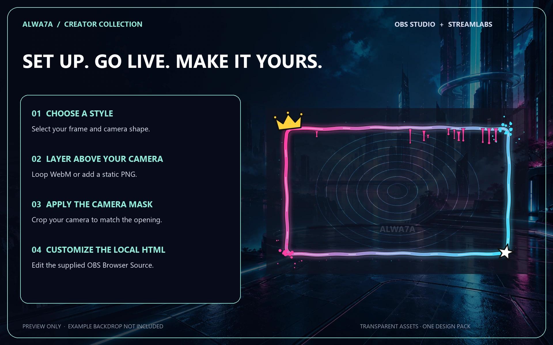 Graffiti Spray — Animated Facecam Pack — Design details