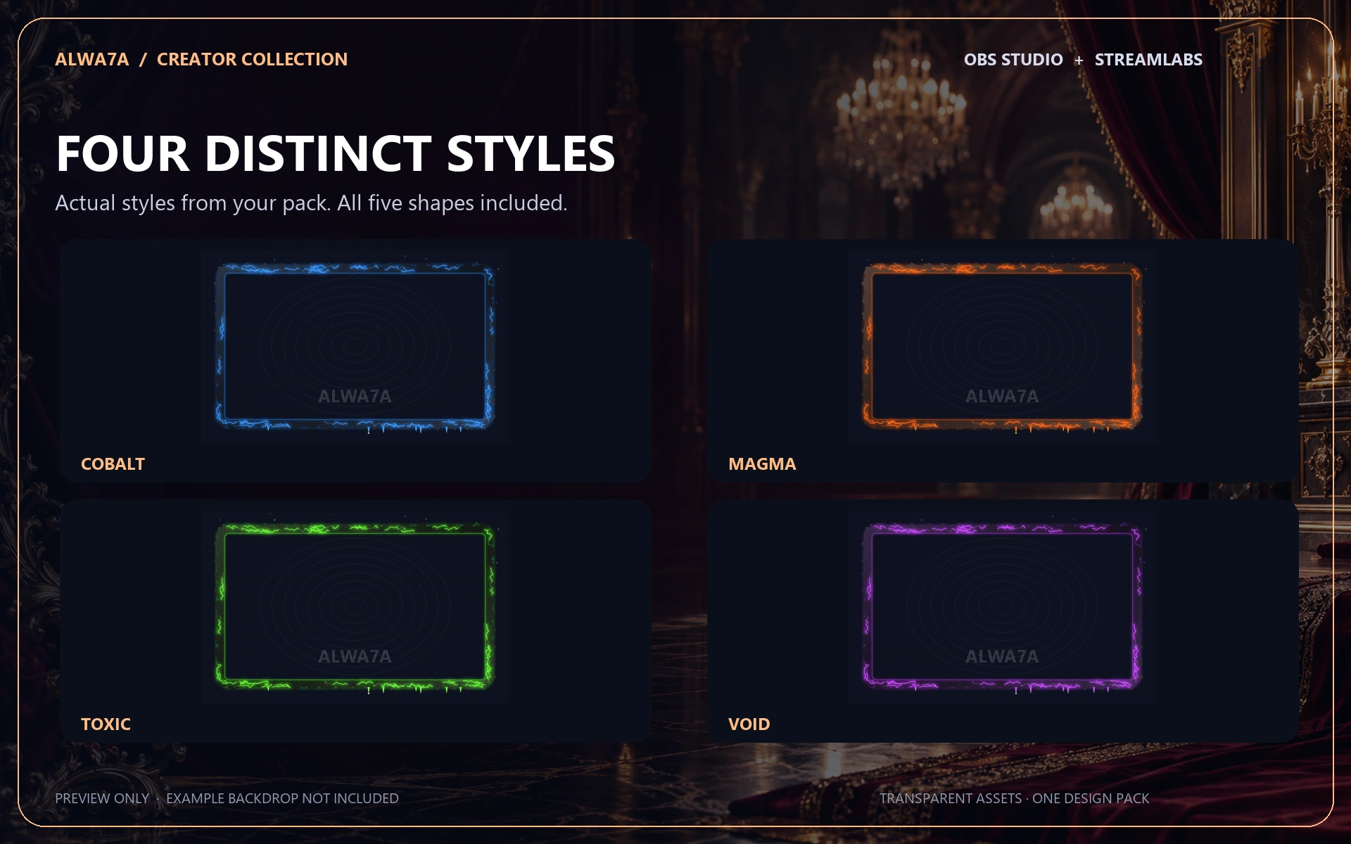 Molten Lava — Animated Facecam Pack — Design details