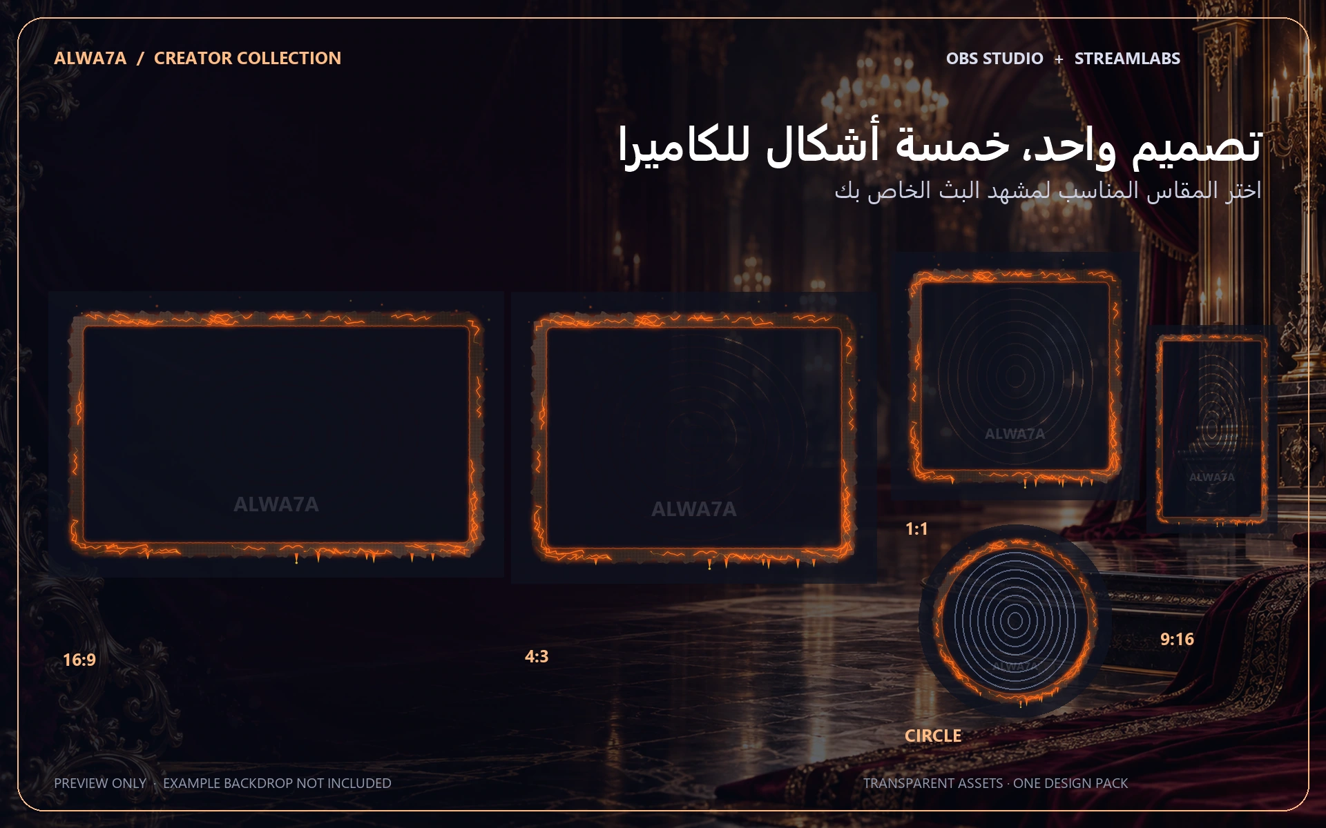 Molten Lava — Animated Facecam Pack — Design details
