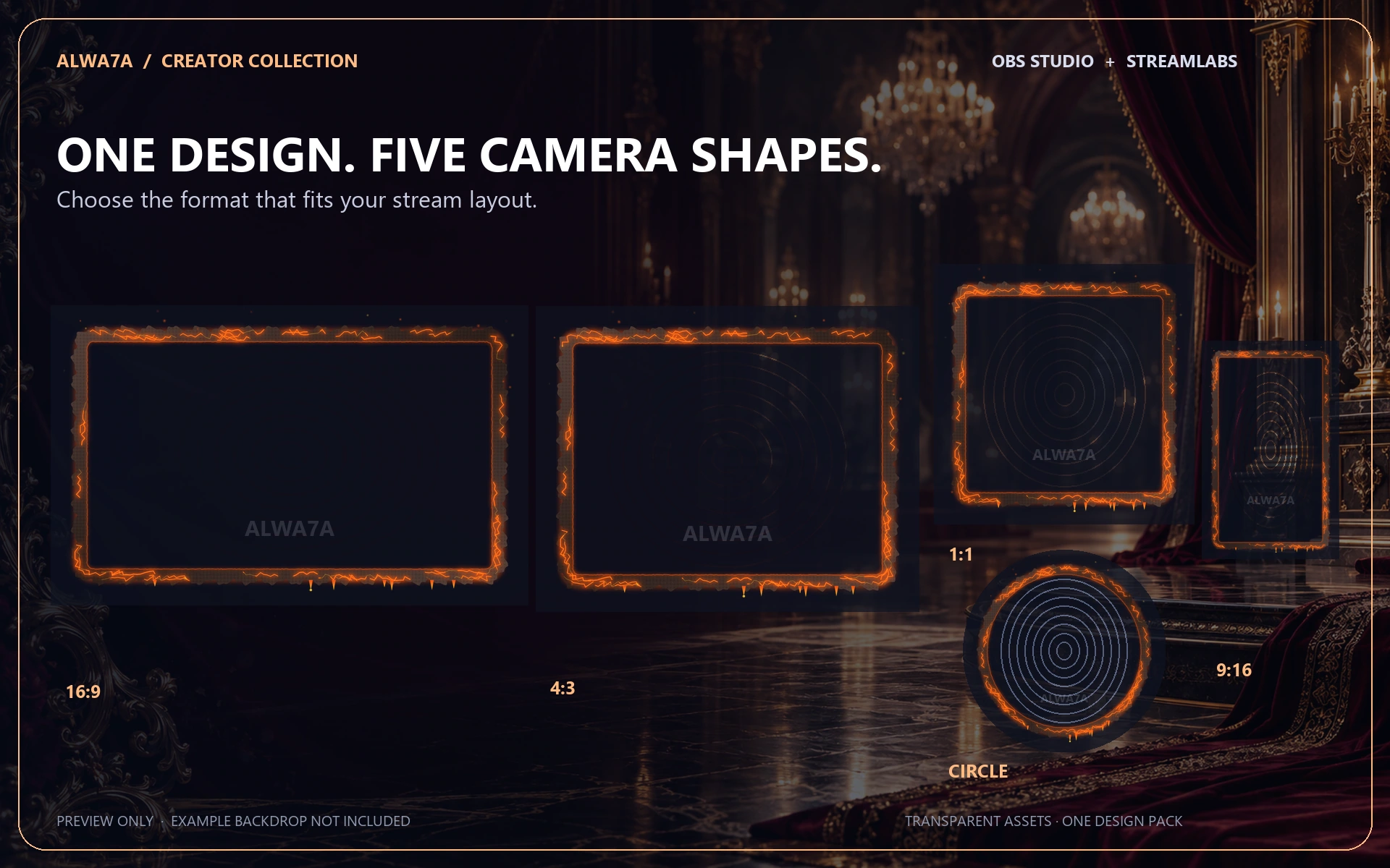 Molten Lava — Animated Facecam Pack — Design details